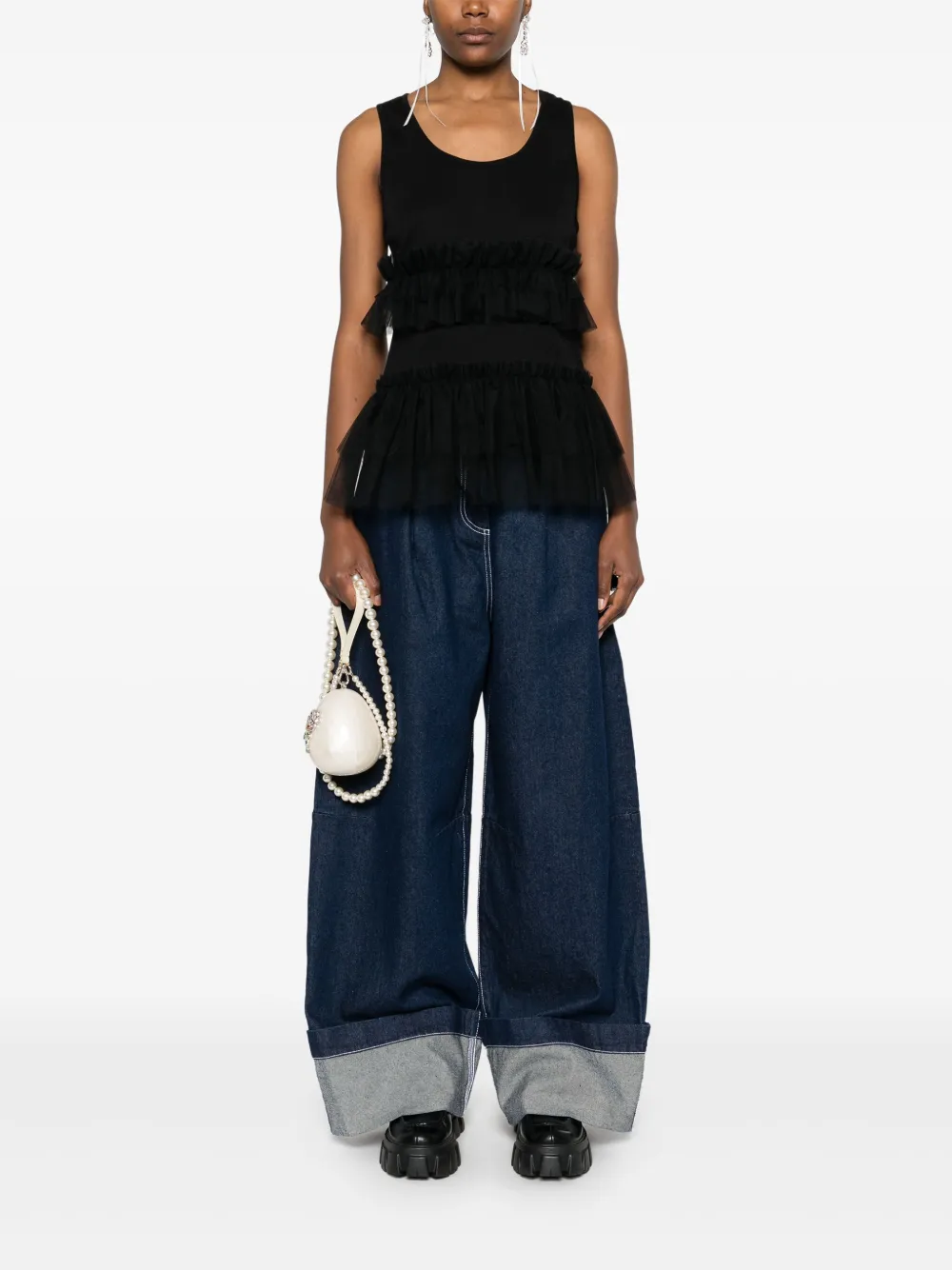 Simone Rocha tutu-hem tank top | Vests & Tank Tops | Image 2
