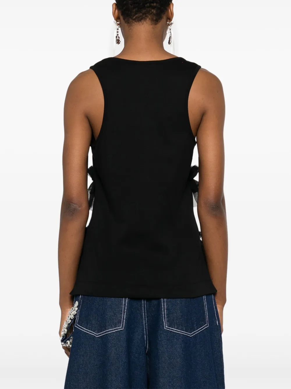 Simone Rocha Tanktop met tutu Zwart