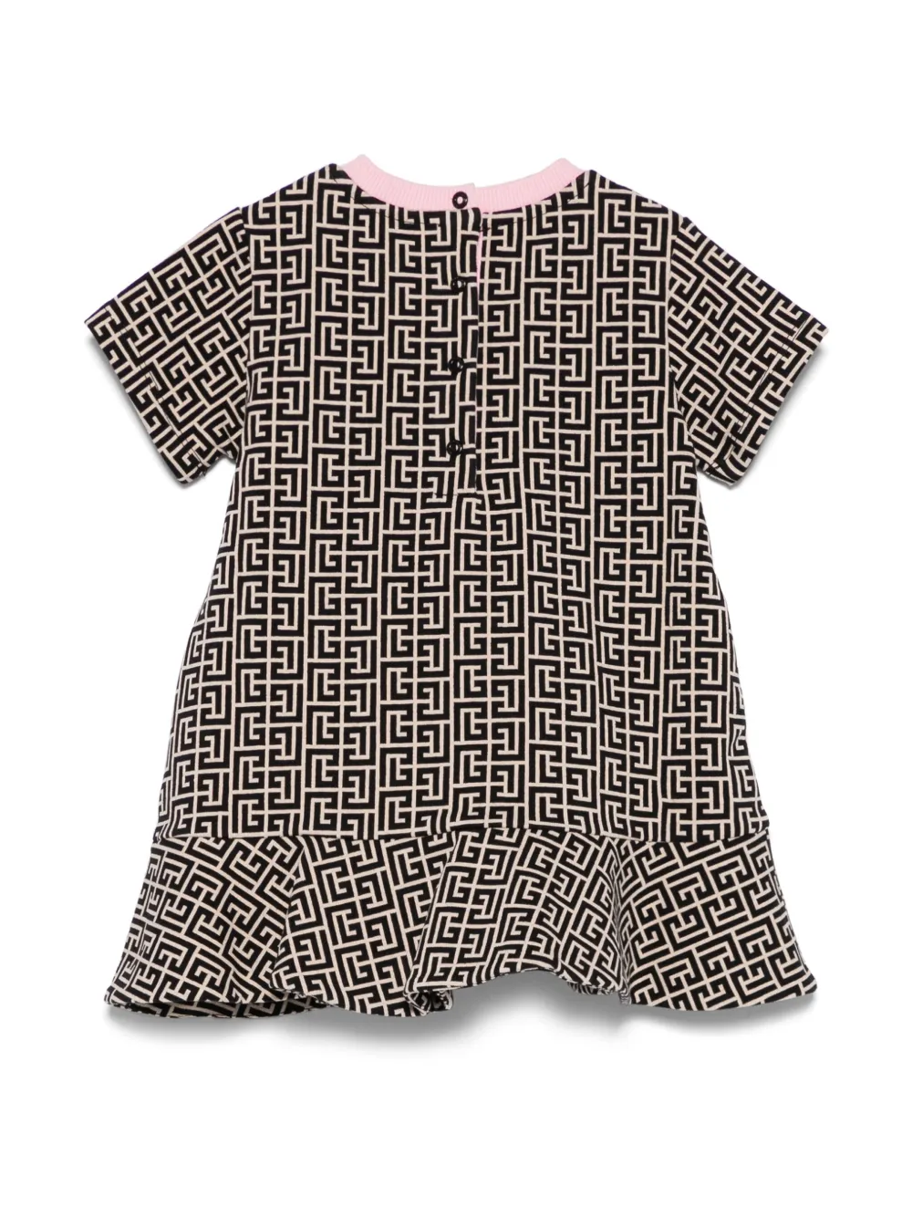 Balmain Kids labyrinth-jacquard dress set - Zwart