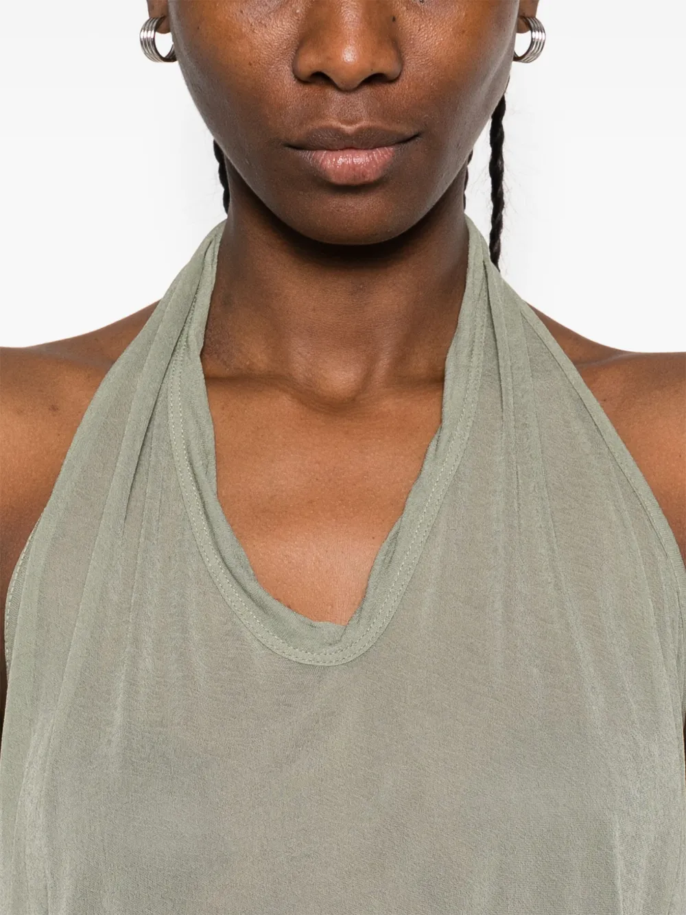 Rick Owens Halter tanktop Groen