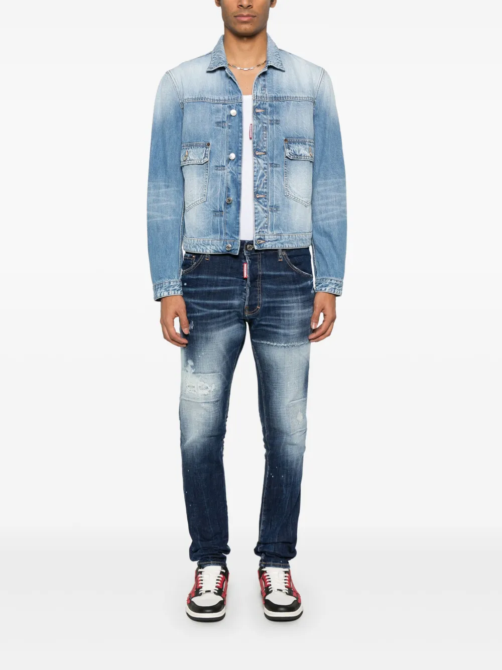 DSQUARED2 Heritage denim jack - Blauw