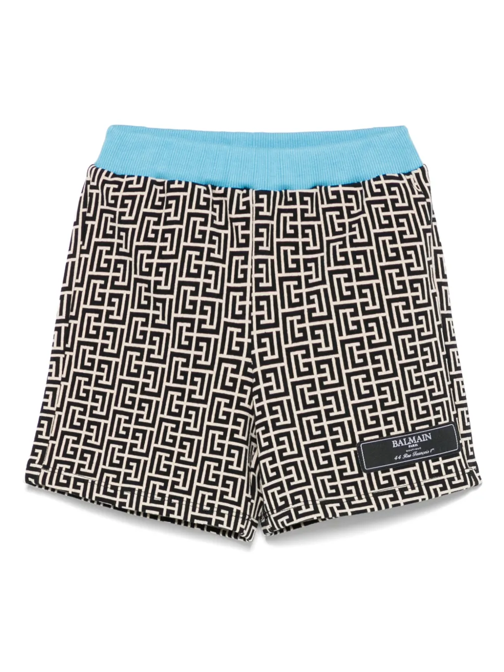 Balmain Kids Shorts met Labyrinth-jacquard Zwart