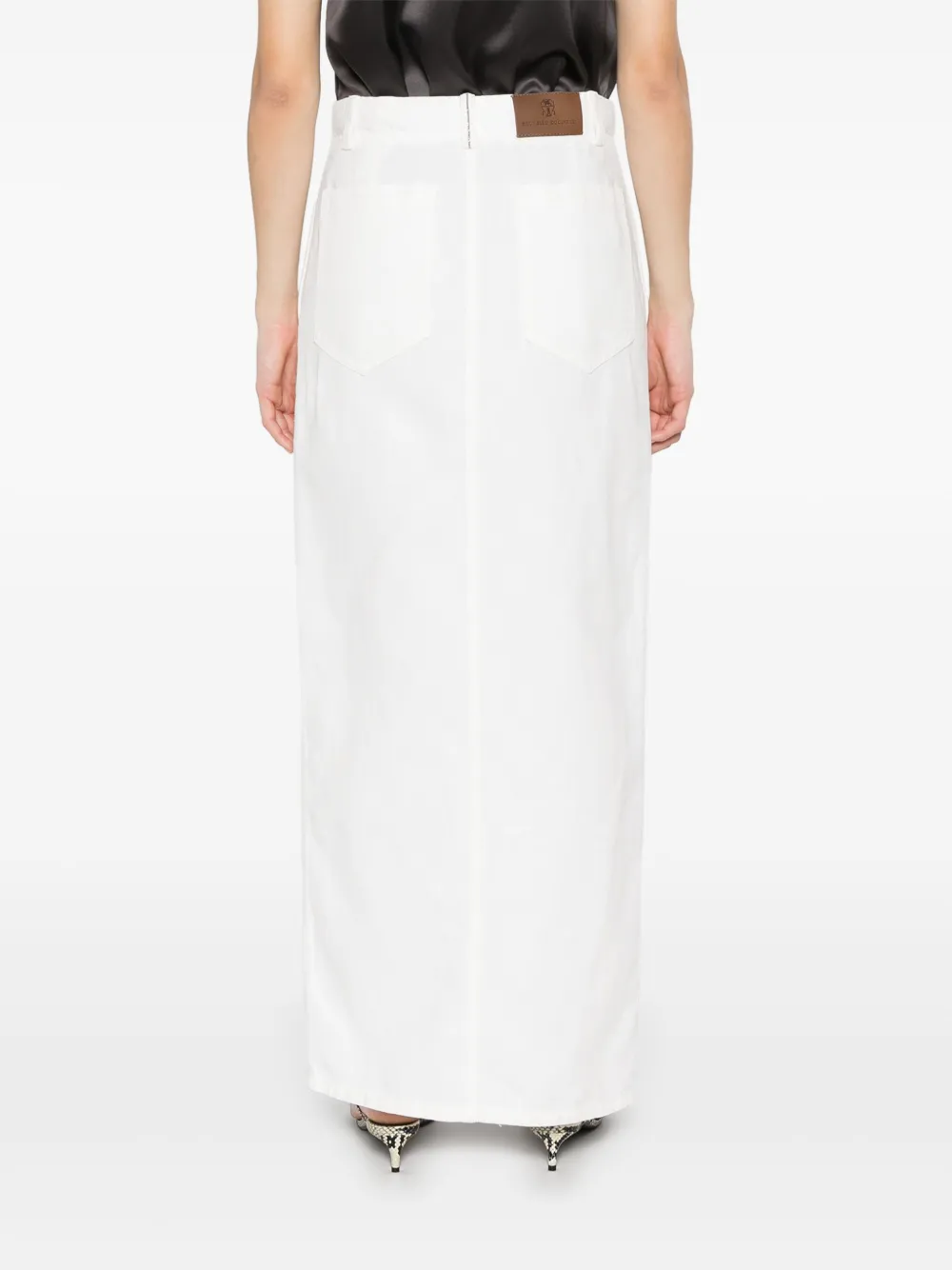 Brunello Cucinelli Chino maxi-rok Wit