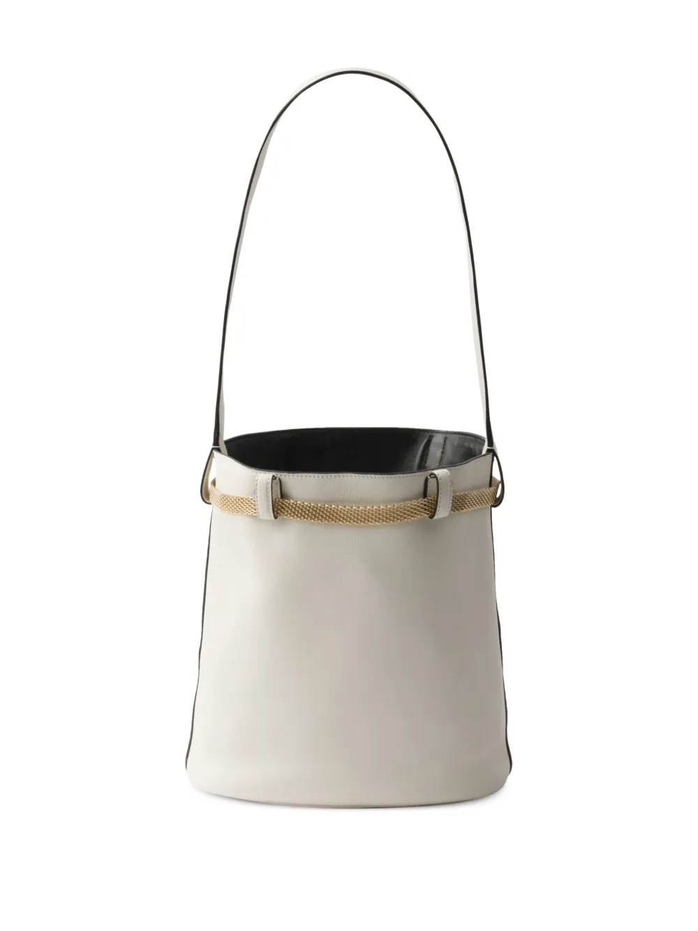 Prada Schoudertas met logoprint Wit
