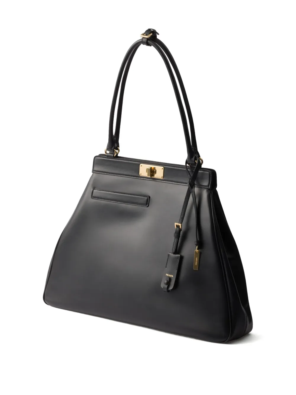 Prada Leren shopper Zwart