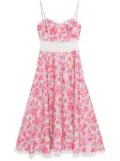 NISSA floral-print midi dress - Pink