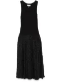 NISSA drop-waist maxi dress - Black