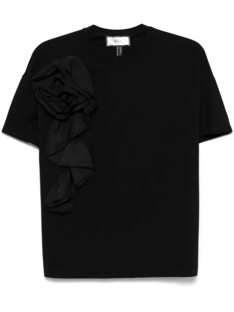 NISSA playera con aplique floral