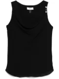 NISSA piercing-detail blouse - Black