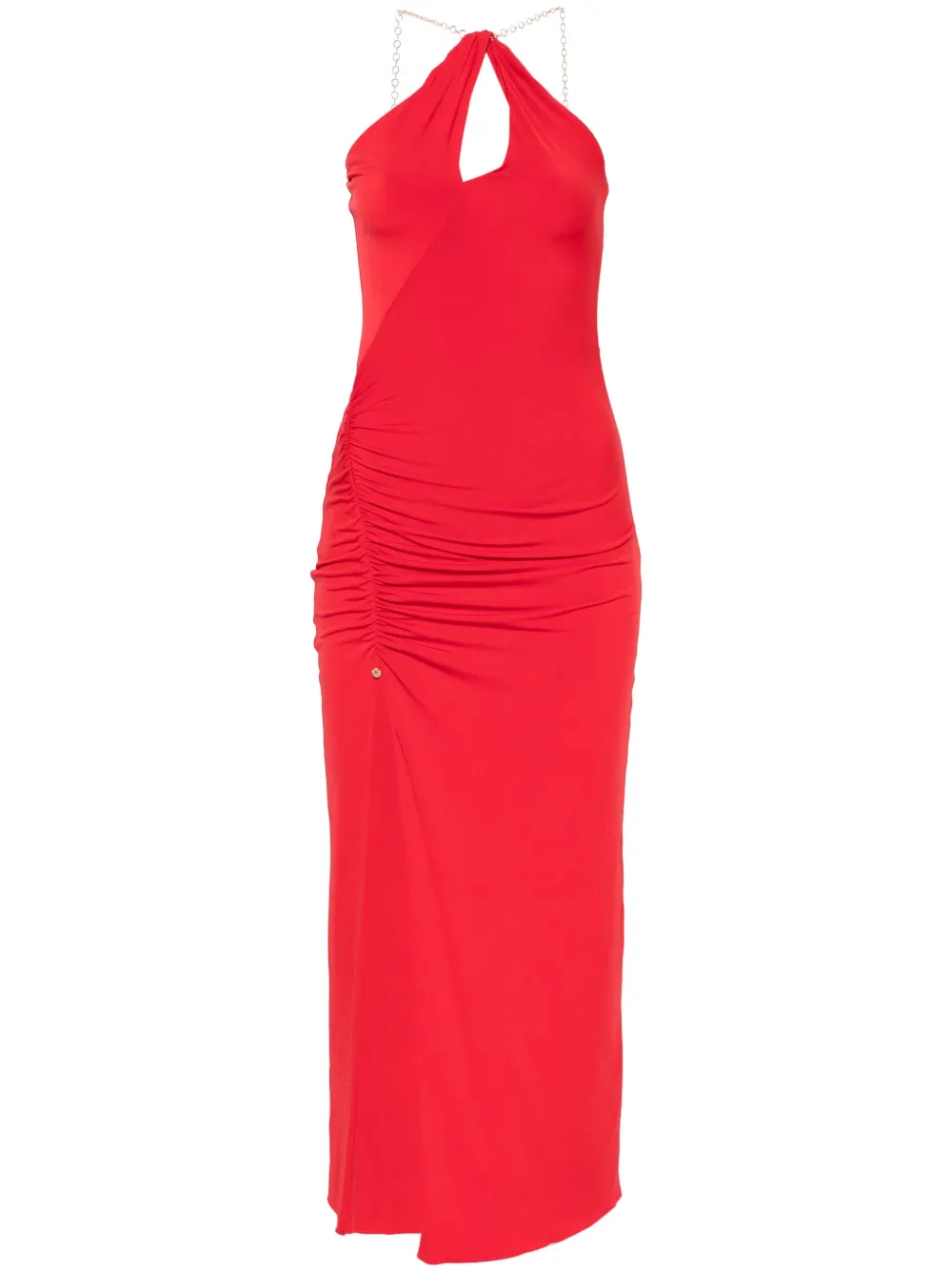 halterneck maxi dress