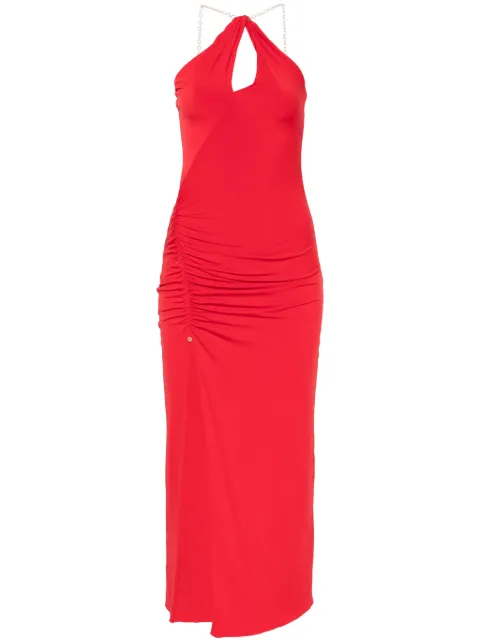NISSA vestido largo con cuello halter