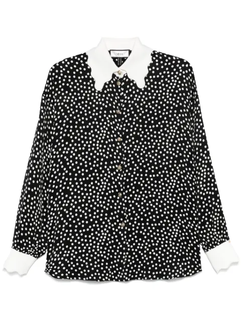 NISSA camisa con estampado de lunares