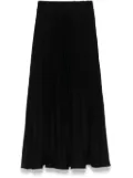 NISSA pleated midi skirt - Black