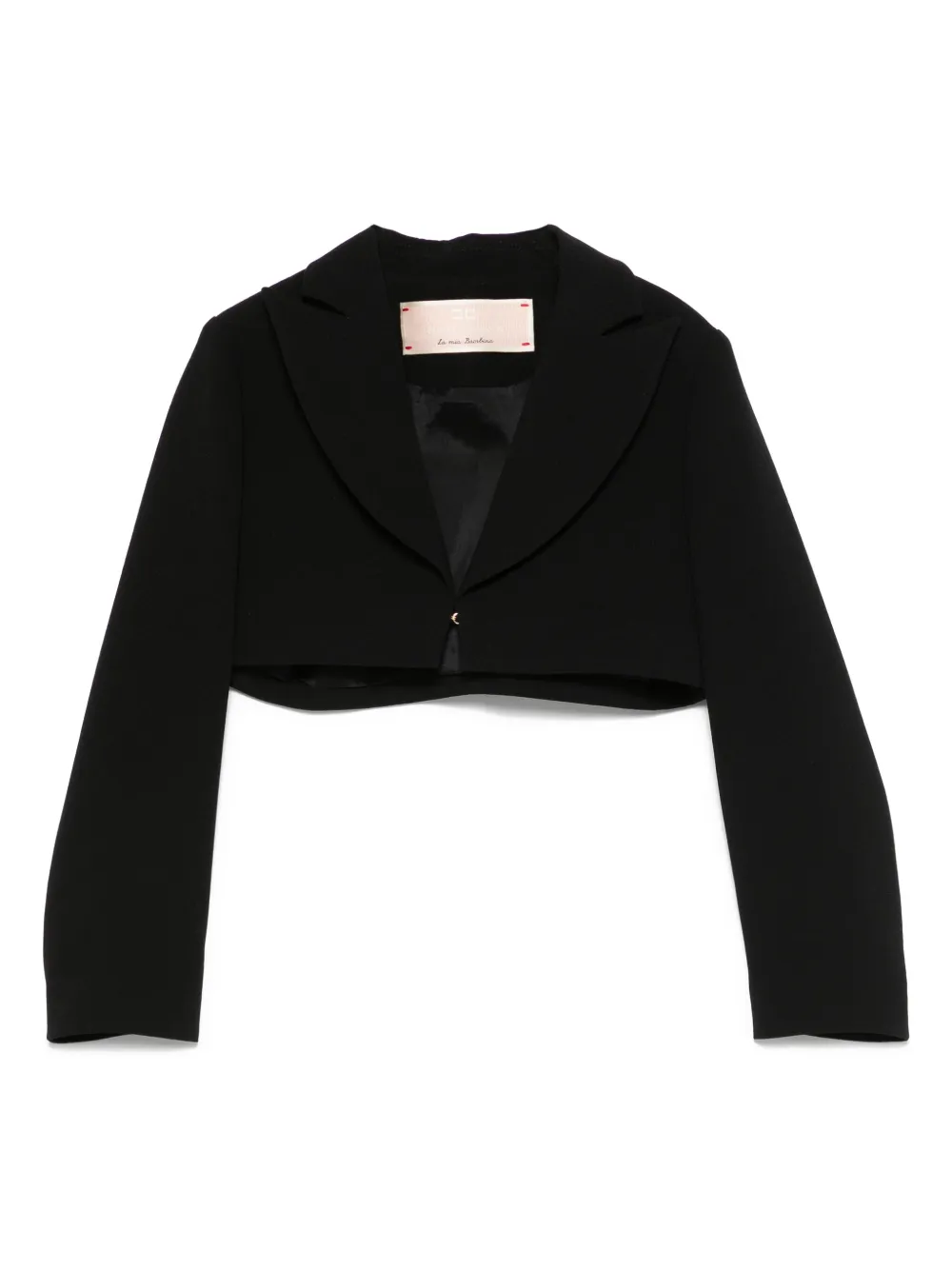 Elisabetta Franchi La Mia Bambina Cropped blazer Zwart