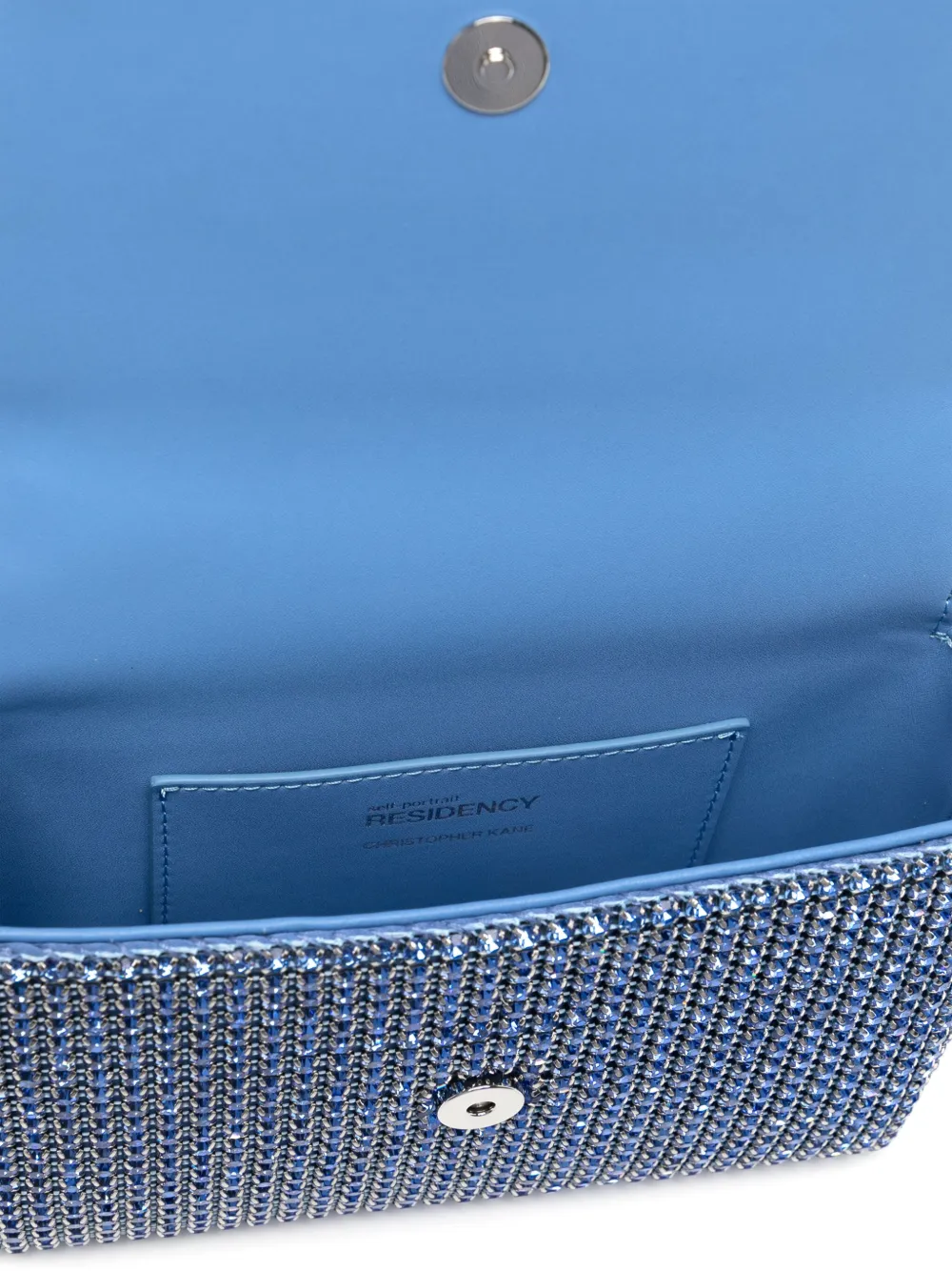 Self-Portrait Tas met kristallen kant Blauw