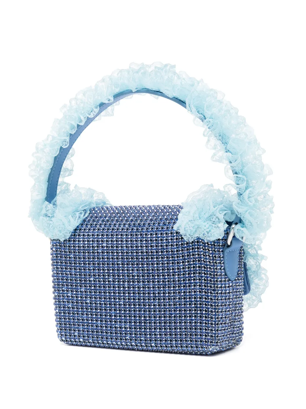 Self-Portrait Tas met kristallen kant Blauw