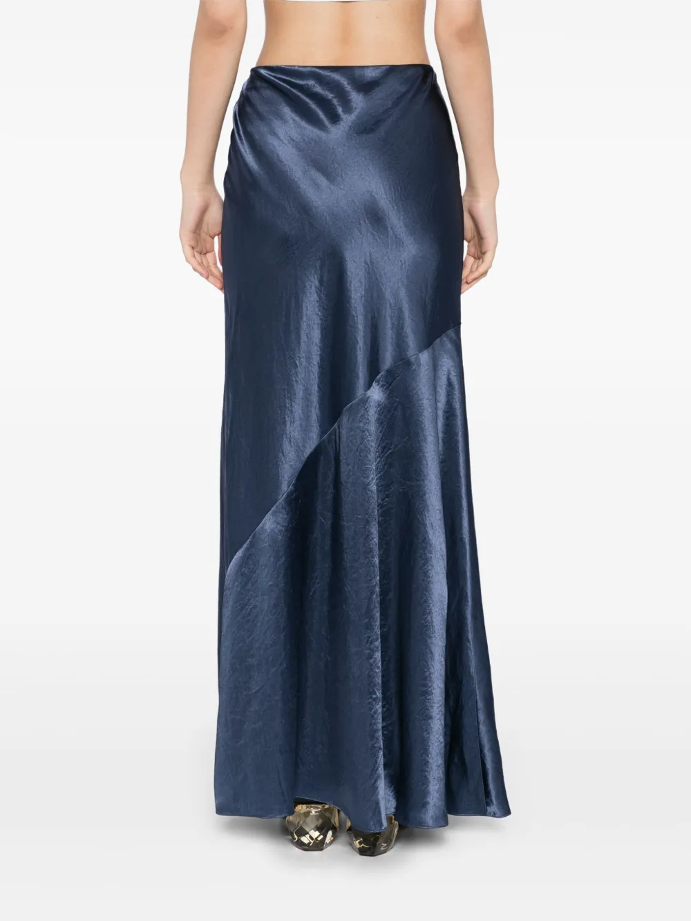 Shop Vince Maxi Skirt In Blue