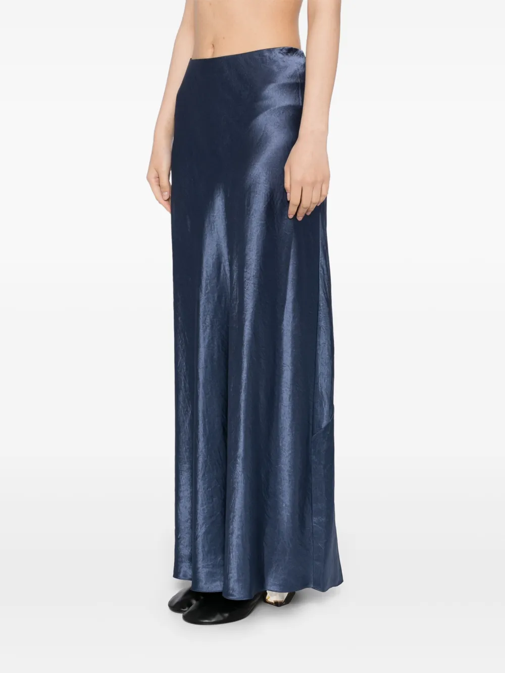Shop Vince Maxi Skirt In Blue