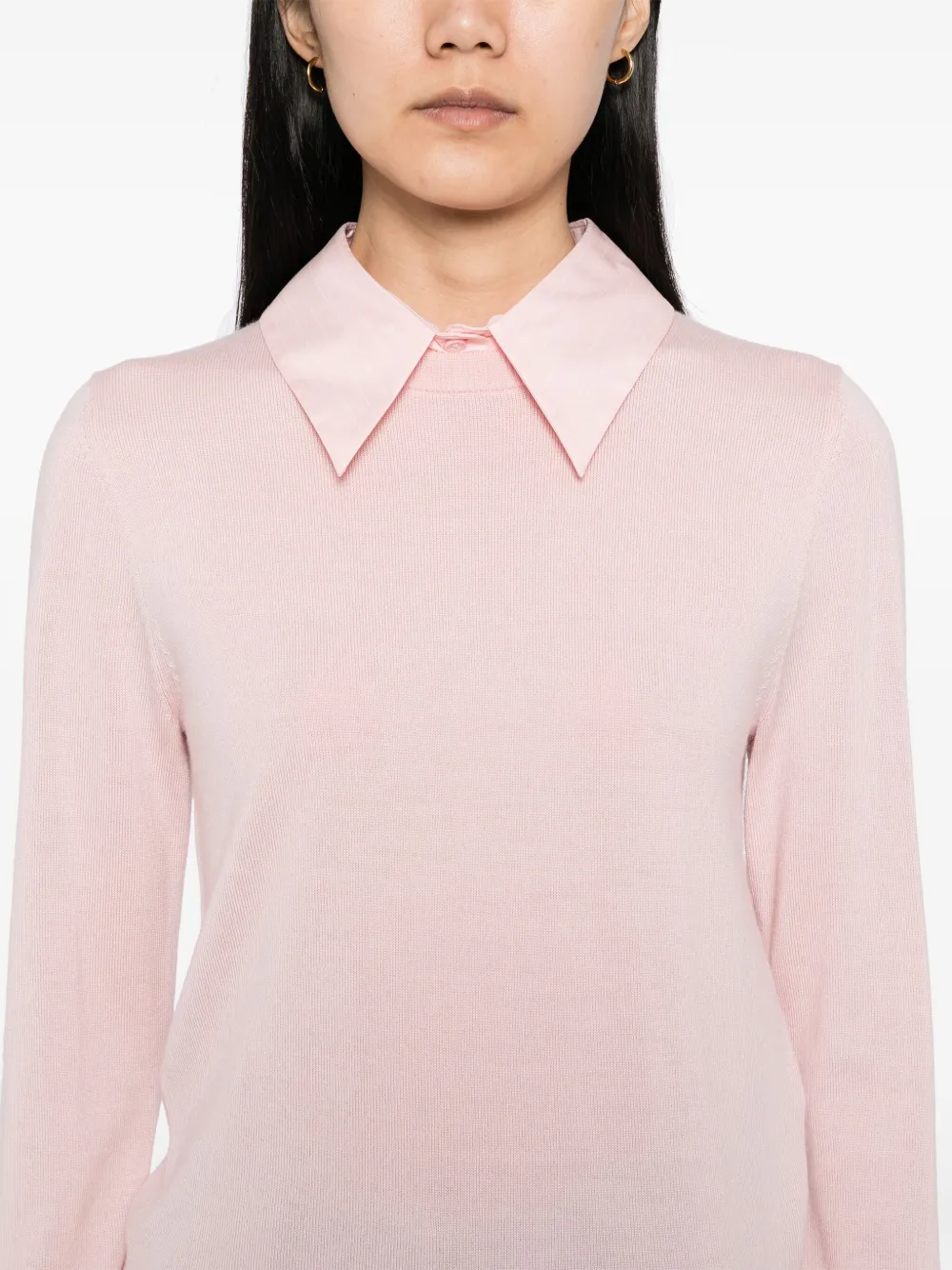 alice + olivia Porla top met kraag Roze