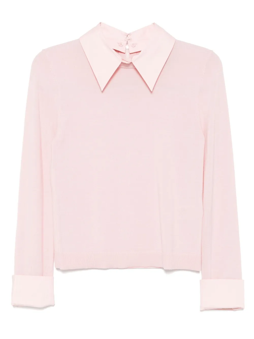 alice + olivia Porla collared top | Pink | Image 1