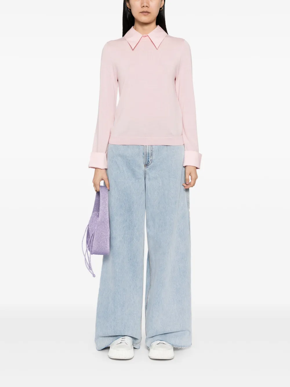 alice + olivia Porla collared top | T-Shirts & Jersey Shirts | Image 2