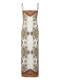 Veronica Beard Petra paisley-print midi dress - Neutrals