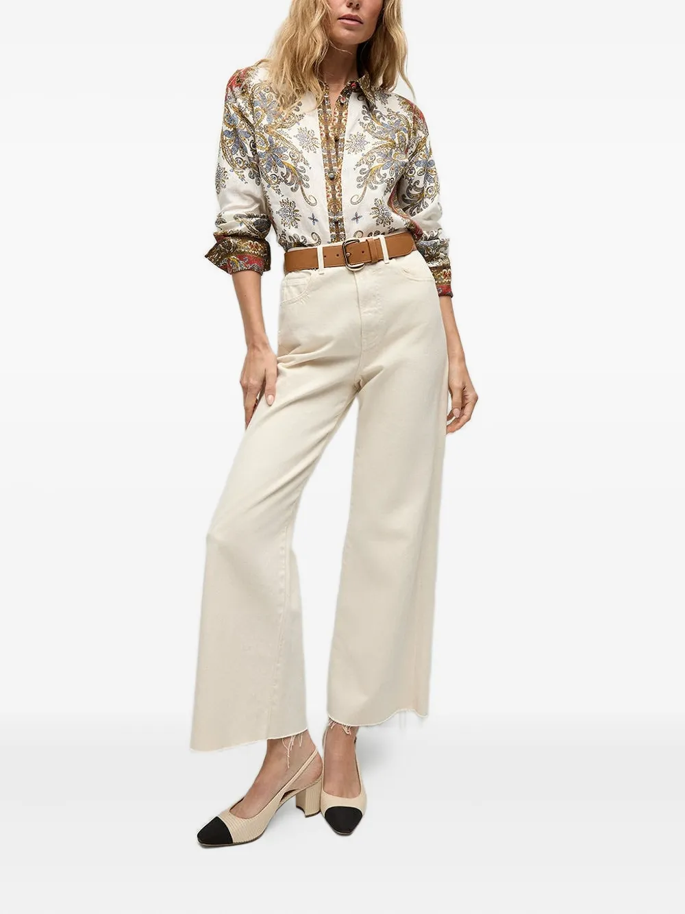 Veronica Beard Maryam Paisley-print Blouse In Multi
