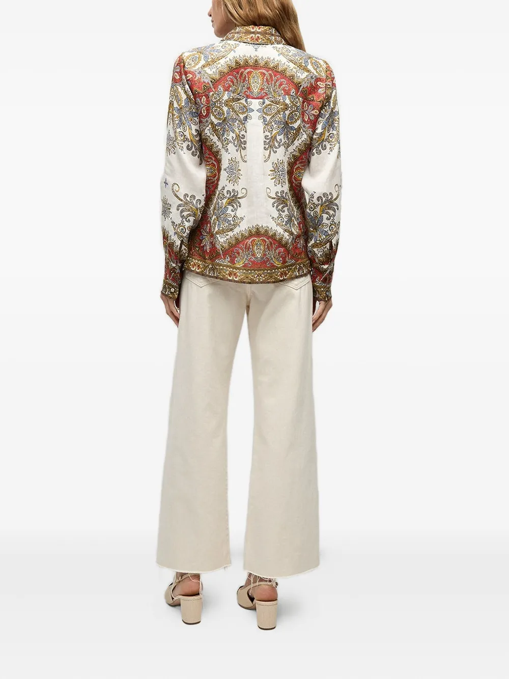 Veronica Beard Maryam Paisley-print Blouse In Multi