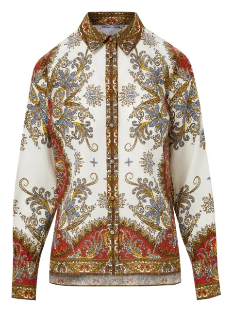 Veronica Beard Maryam paisley-print blouse