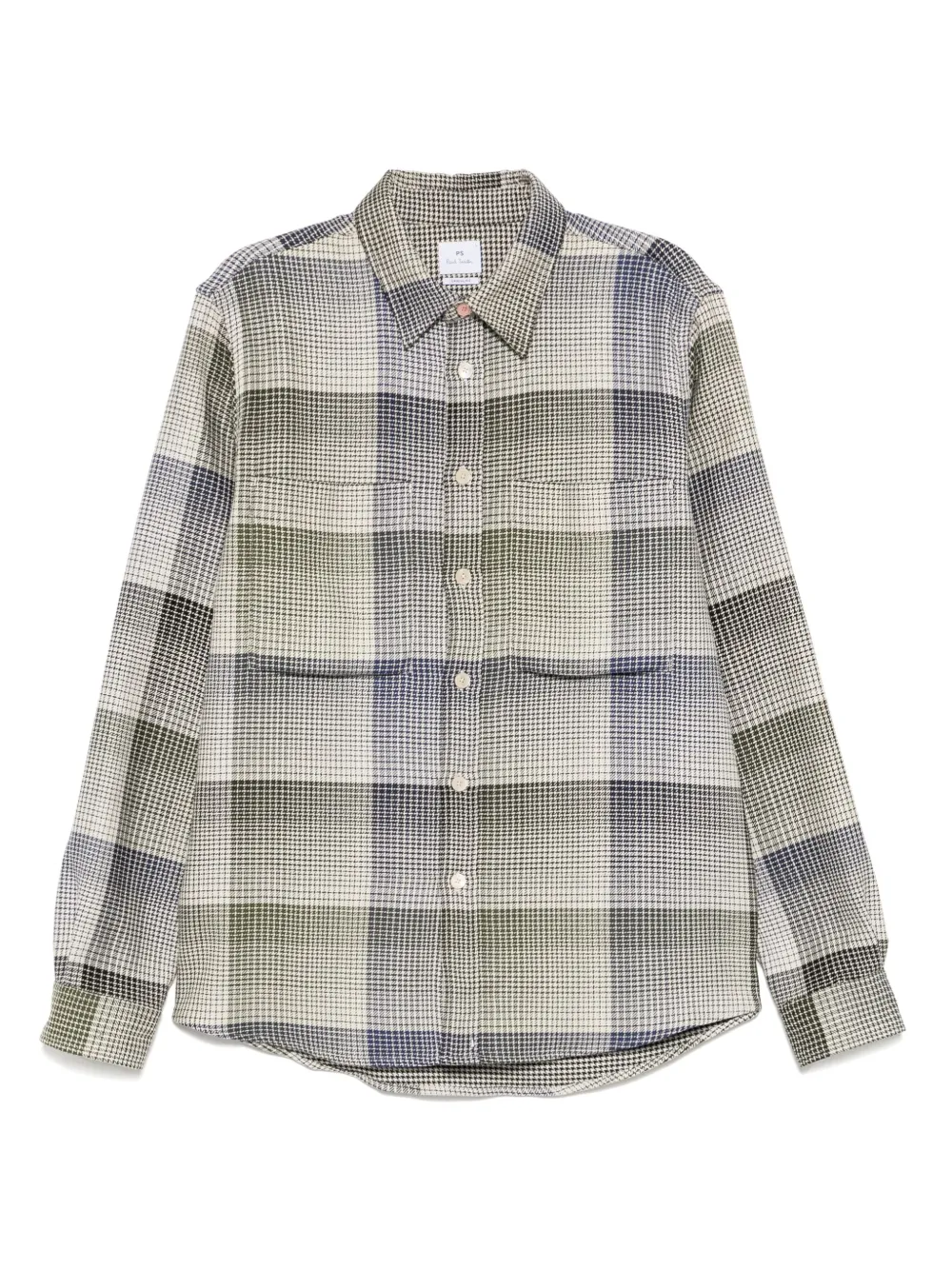 PS Paul Smith Geruit overhemd Beige