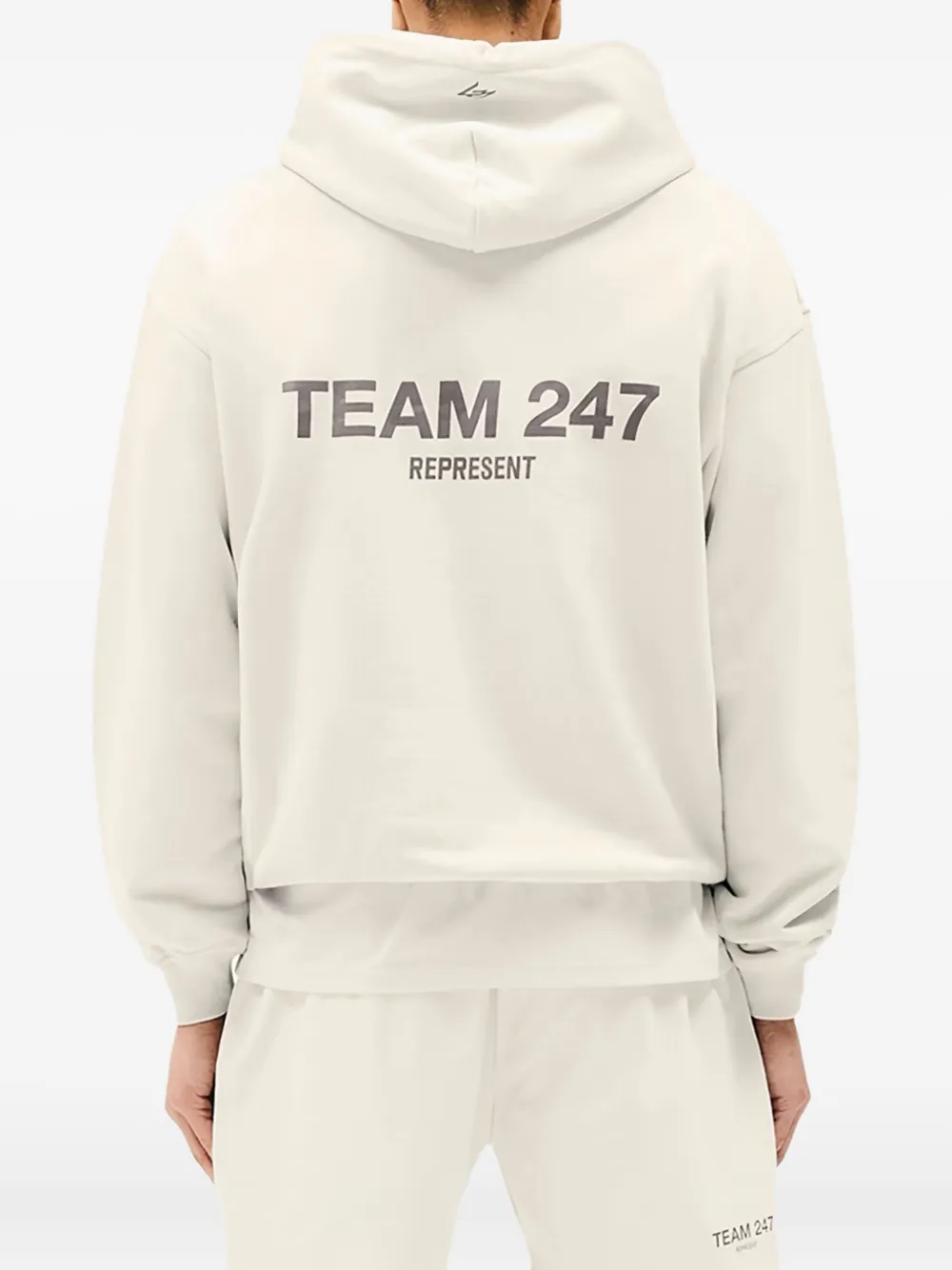 REPRESENT 247 Hoodie met logoprint Beige