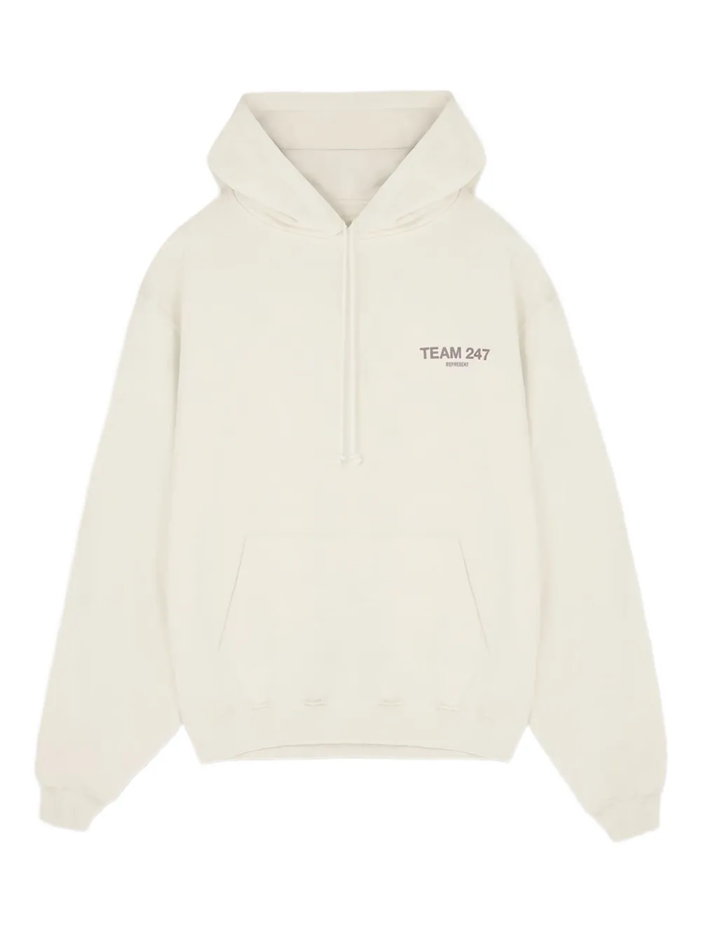 REPRESENT 247 logo-print hoodie | Neutrals | Image 1
