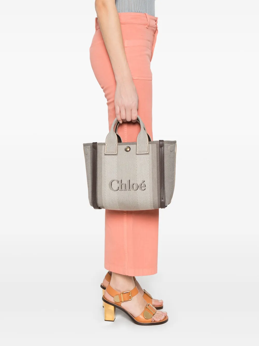 Chloé Carry kleine shopper - Bruin