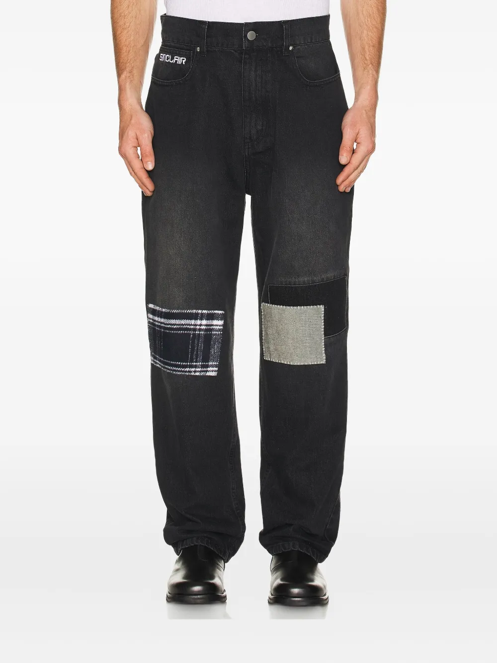 Sinclair patchwork panel jeans | Regular & Straight-Leg Jeans | Image 2