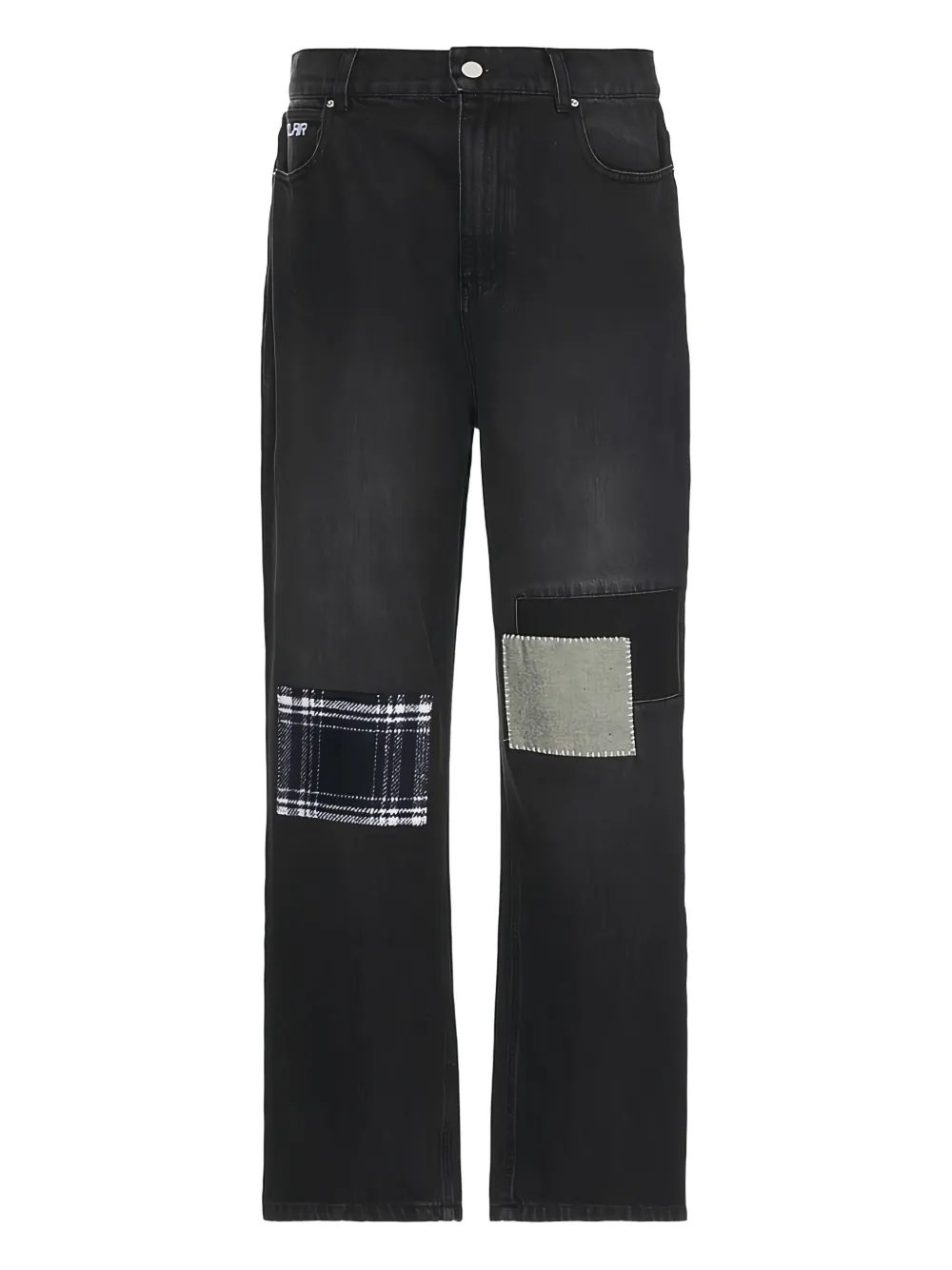 Sinclair patchwork panel jeans | Black | Image 1