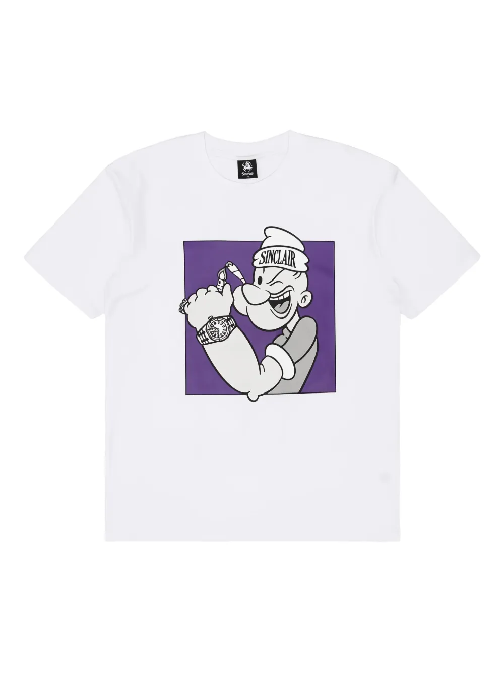 Sinclair Popeye-print t-shirt | White | Image 1