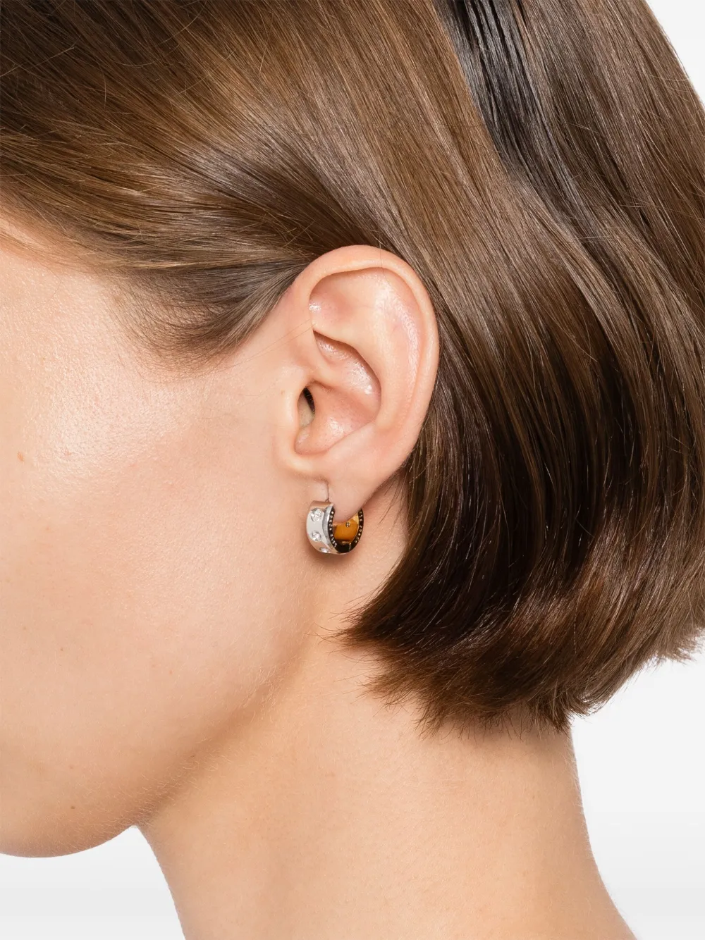 Kate Spade aretes Set In Stone Chunky Huggies | Image 2