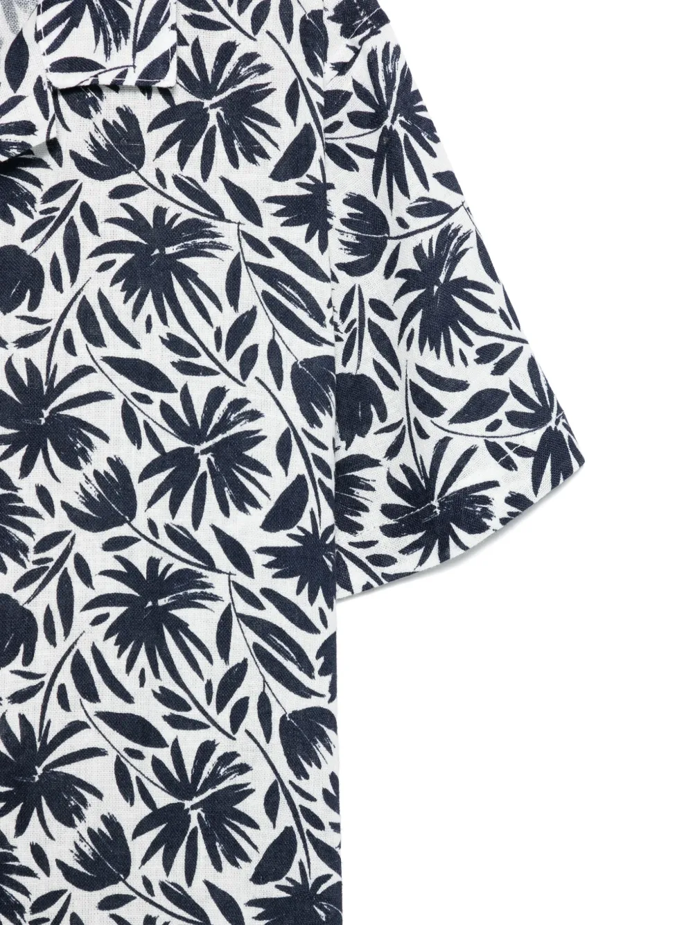 Paolo Pecora Kids Shirt met bloemenprint Blauw