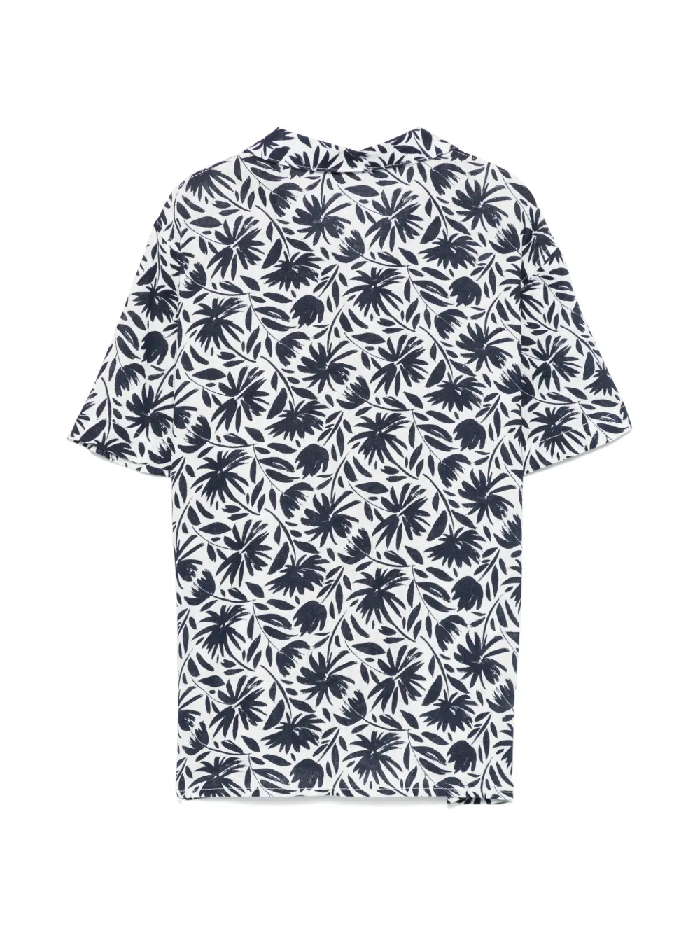 Paolo Pecora Kids Shirt met bloemenprint - Blauw