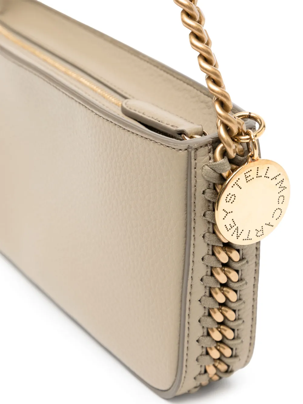 Shop Stella Mccartney Frayme Shoulder Bag In Neutrals