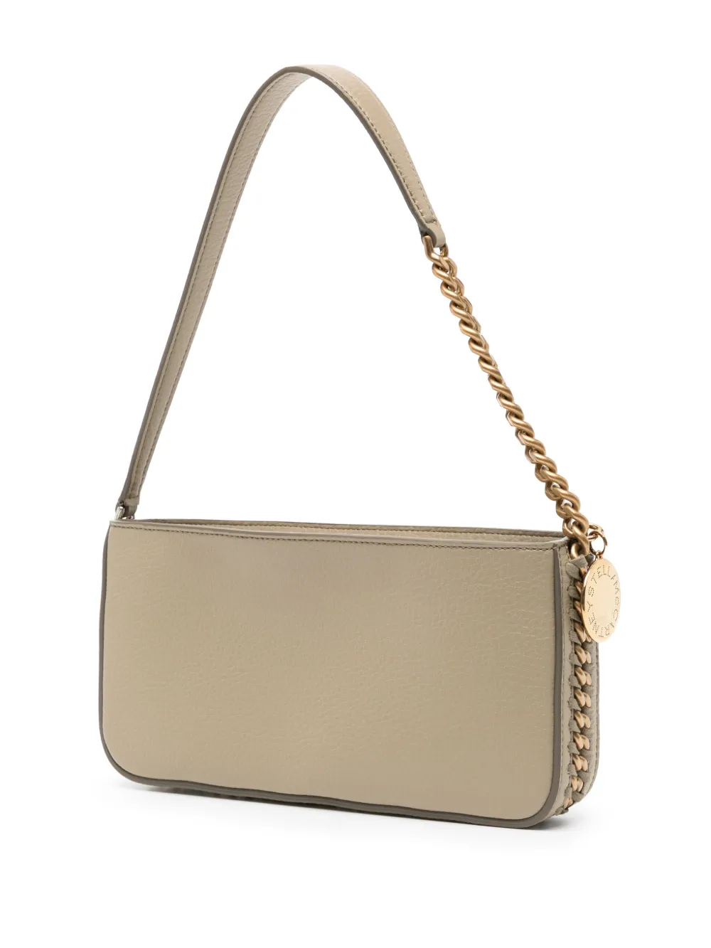 Shop Stella Mccartney Frayme Shoulder Bag In Neutrals