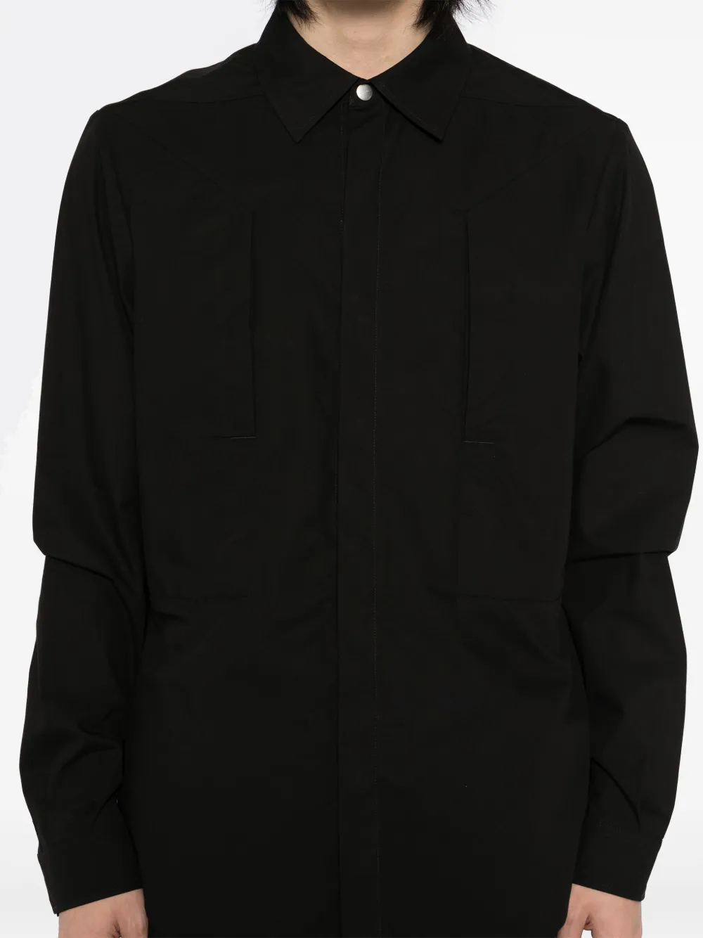 Rick Owens Overhemd met zak Zwart