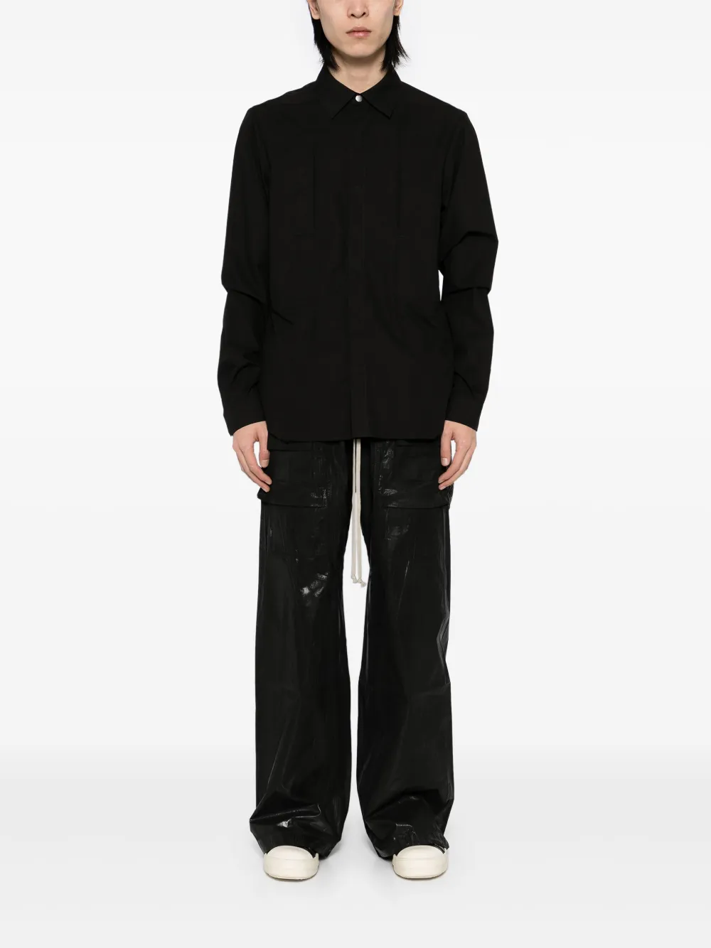 Rick Owens fogpocket shirt - Zwart