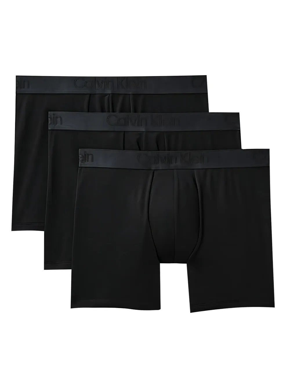 Calvin Klein elastic-waistband boxer briefs (pack of three) | Black | Image 1