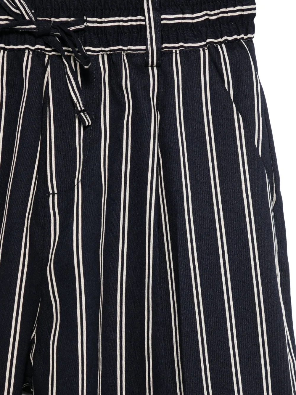 Paolo Pecora Kids Gestreepte shorts Blauw