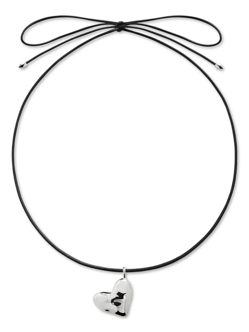 Monica Vinader Heart-pendant Necklace In Silver