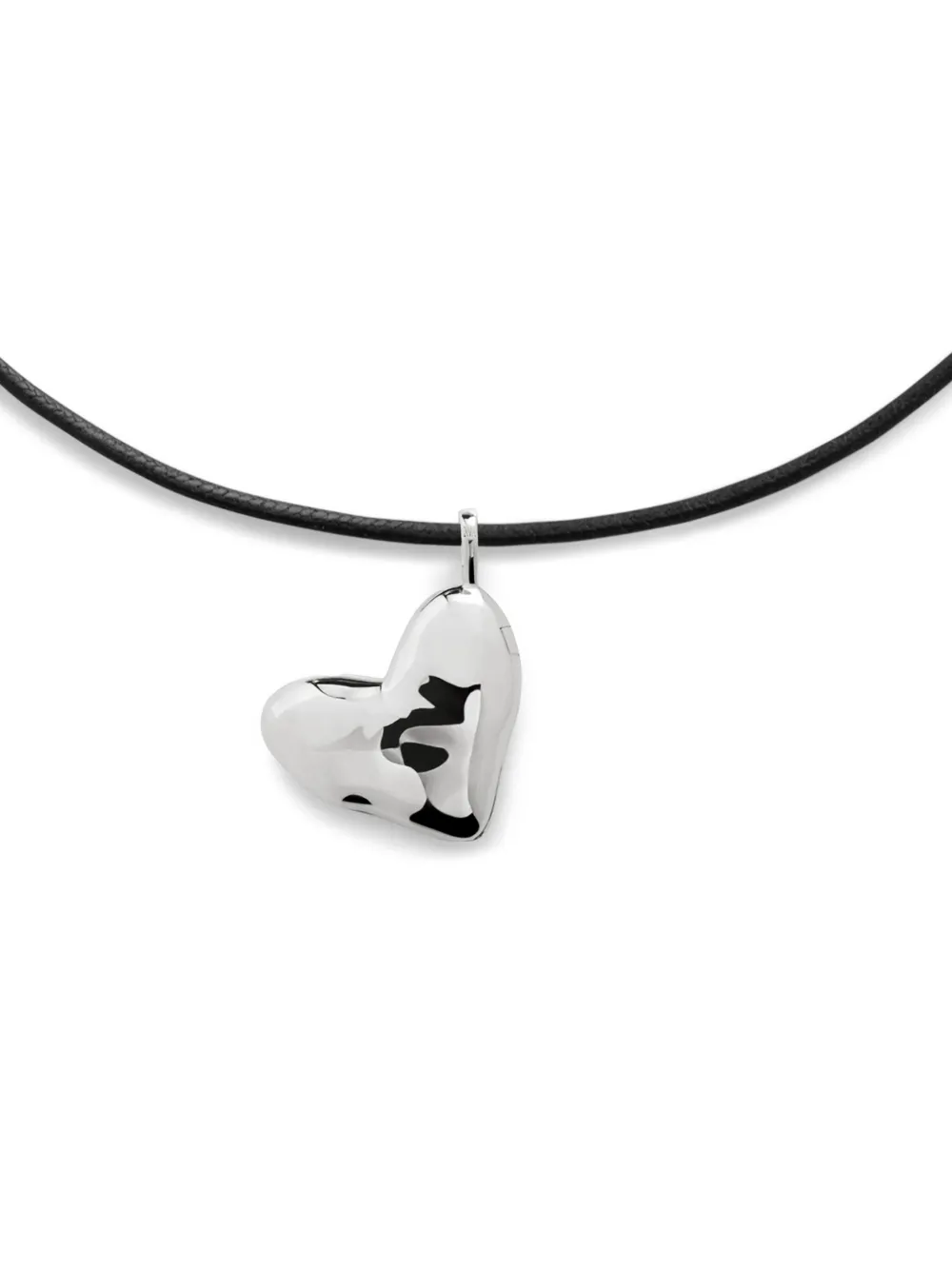 Monica Vinader Heart-pendant Necklace In Silver