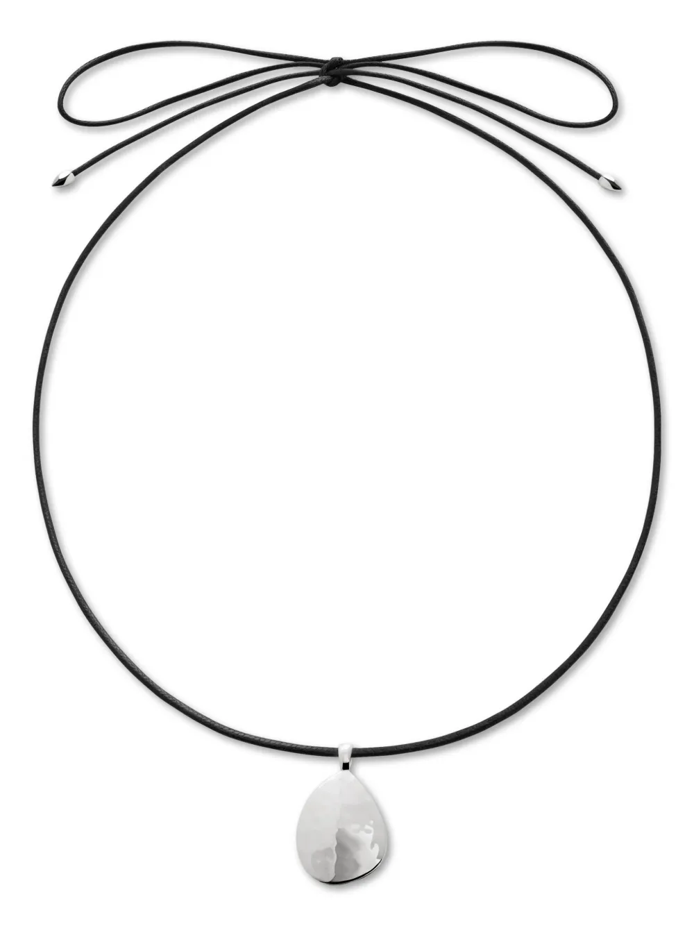 Monica Vinader Collana con pendente a goccia - Argento