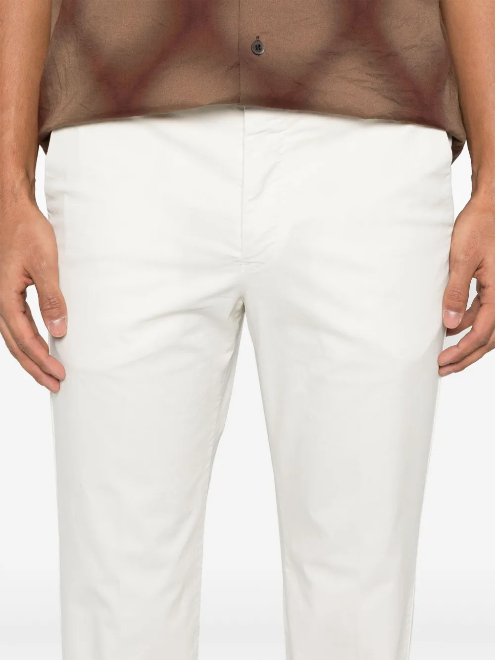 PT Torino Chino met toelopende pijpen Wit
