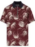 sacai graphic-print polo shirt - Red